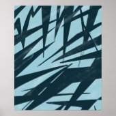 Abstract contemporary  minimalist unique geometry ポスター (正面)