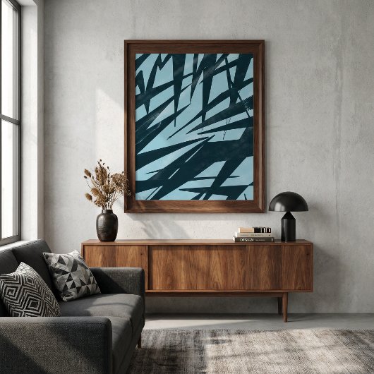 Abstract contemporary  minimalist unique geometry ポスター