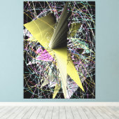 Abstract Contemporary Painting キャンバスプリント (インサイチュ (ウッドフロア))