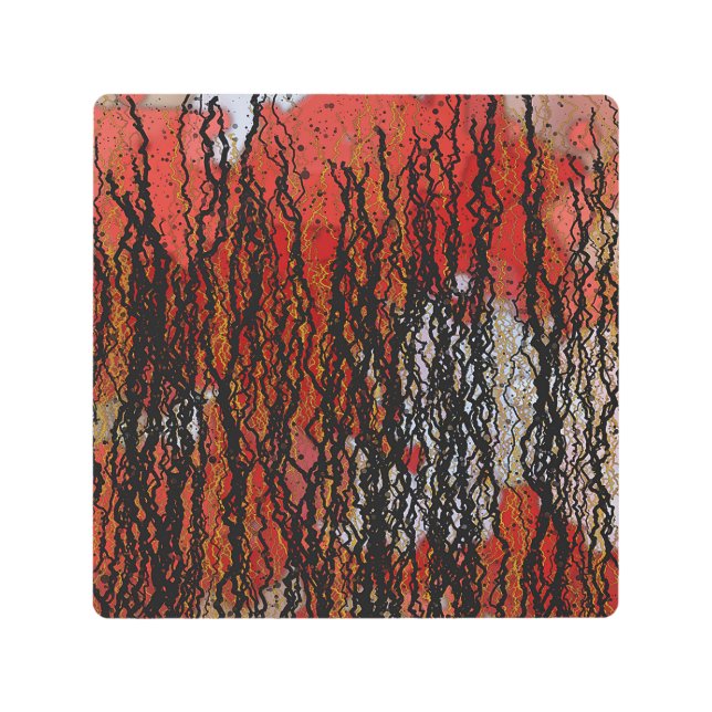 Abstract Contemporary Painting  メタルプリント (正面)