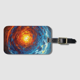 Abstract Core - Painterly Style Vibrant Art ラゲッジタグ