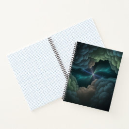 Abstract Cosmic Cloud Spiral Notebook ノートブック