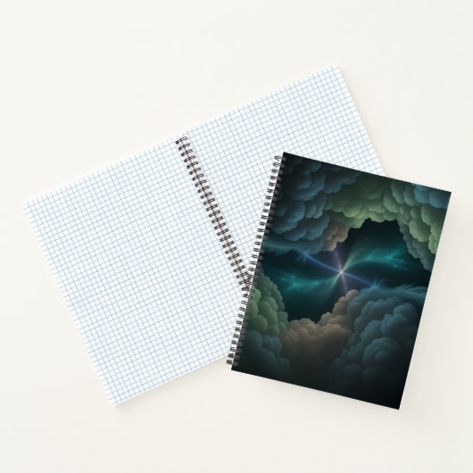 Abstract Cosmic Cloud Spiral Notebook ノートブック (内部)