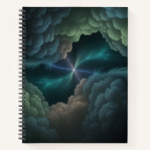 Abstract Cosmic Cloud Spiral Notebook ノートブック (正面)