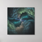 Abstract Cosmic Cloud Wall Art Canvas キャンバスプリント (正面)