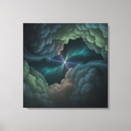 Abstract Cosmic Cloud Wall Art Canvas キャンバスプリント