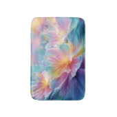 Abstract cosmic floral explosion in pastel バスマット (正面縦)