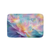 Abstract cosmic floral explosion in pastel バスマット (正面)