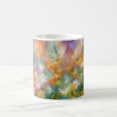 Abstract cosmic floral explosion in pastel colors コーヒーマグカップ (中央)