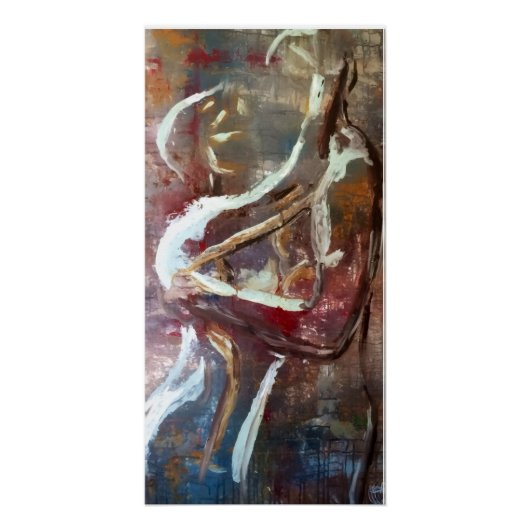 abstract couples embrace ポスター (正面)