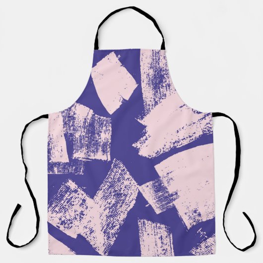 Abstract creative seamless pattern with brush stro エプロン (正面)