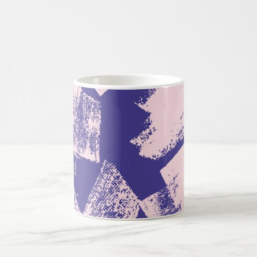 Abstract creative seamless pattern with brush stro コーヒーマグカップ (中央)
