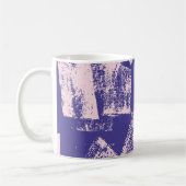Abstract creative seamless pattern with brush stro コーヒーマグカップ (左)