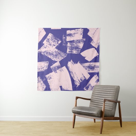 Abstract creative seamless pattern with brush stro タペストリー (インサイチュ(横))