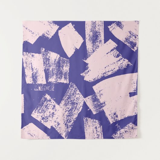 Abstract creative seamless pattern with brush stro タペストリー (正面)