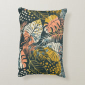 Abstract creative seamless pattern with tropical p アクセントクッション (裏面(縦))