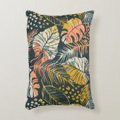 Abstract creative seamless pattern with tropical p アクセントクッション (正面(垂直))
