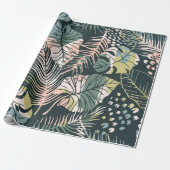 Abstract creative seamless pattern with tropical p ラッピングペーパー (アンロールド)