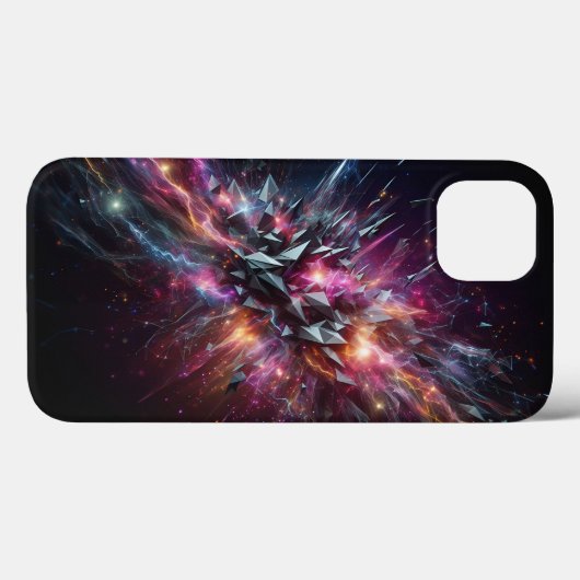 Abstract Crystal Energy Burst Phone Case - Neon  Case-Mate iPhoneケース (裏面 (横))