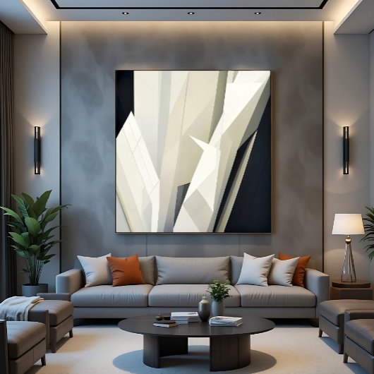 Abstract Crystalline Geometry キャンバスプリント