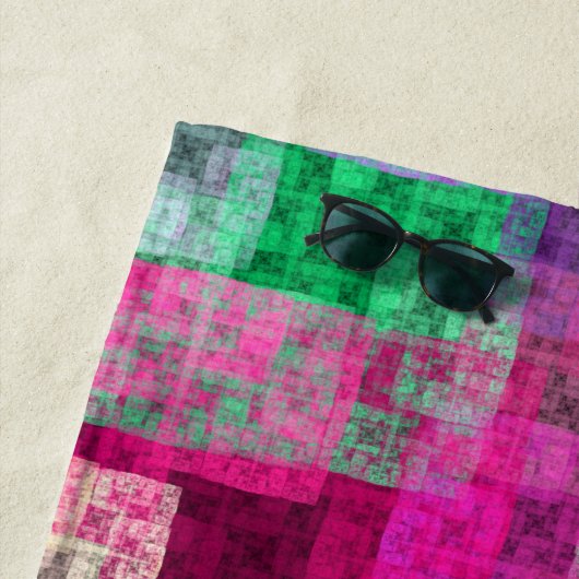 Abstract cubes ビーチタオル (インサイチュ)