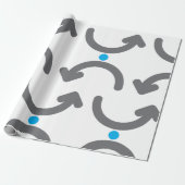 Abstract Curved Arrows Exchange Symbolic Flow ラッピングペーパー (アンロールド)