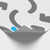 Abstract Curved Arrows Exchange Symbolic Flow ラッピングペーパー (角)