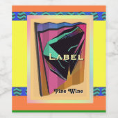 Abstract Customize ワインラベル (シングルラベル)
