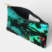 Abstract Cut Sew Bag double blue abstract recycled アクセサリーポーチ (見開き)