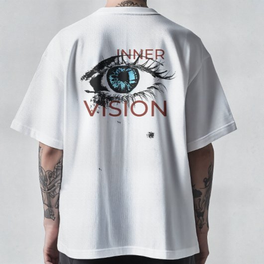 Abstract Cyber Eye Graphic - Inner Truth Vision St Tシャツ