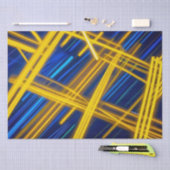 Abstract Cyberpunk Tech Glowing Digital Speed 薄葉紙 (クラフト)