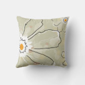 Abstract Daisy Flowers クッション (裏面)