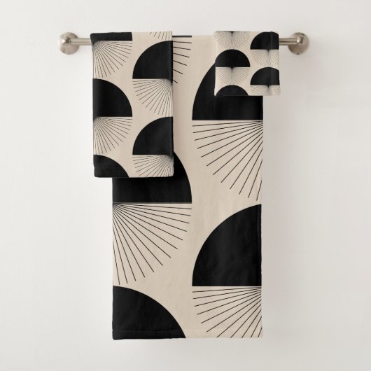 Abstract Dandelion Handtücher Boho Style バスタオルセット (インサイチュ)