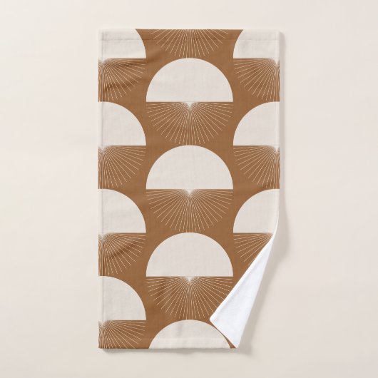 Abstract Dandelion Handtücher Boho Style  バスタオルセット (ハンドタオル)