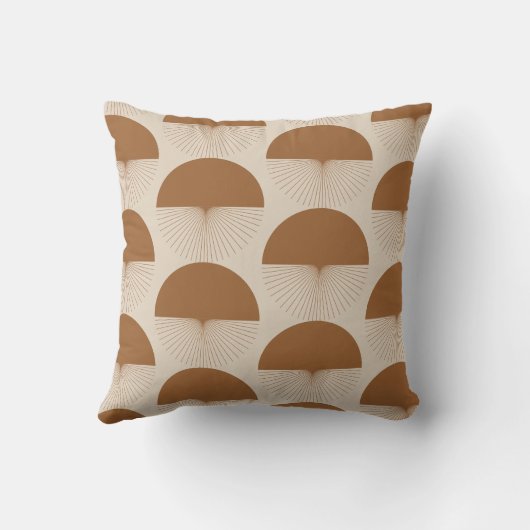 Abstract Dandelion Kissen Terracotta Boho  クッション (裏面)