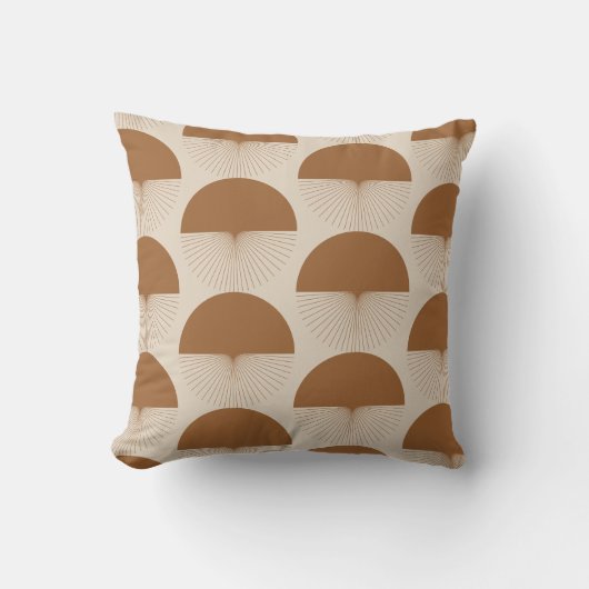 Abstract Dandelion Kissen Terracotta Boho クッション (正面)