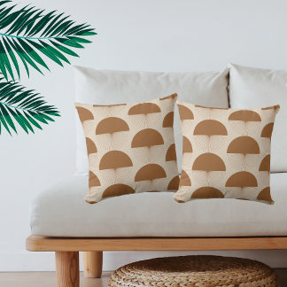 Abstract Dandelion Kissen Terracotta Boho  クッション