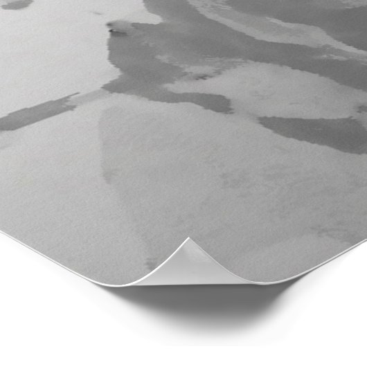 Abstract dark blue and grey ポスター (角)