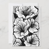 Abstract Dark Blur Gradient Minimalist Aesthetic 招待状 (正面)