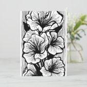 Abstract Dark Blur Gradient Minimalist Aesthetic 招待状 (スタンド正面)