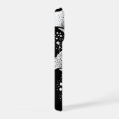 Abstract Dark Blur Gradient Minimalist Aesthetic iPhoneケース (右側面)