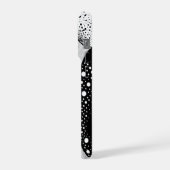 Abstract Dark Blur Gradient Minimalist Aesthetic iPhoneケース (左側面)