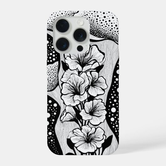 Abstract Dark Blur Gradient Minimalist Aesthetic iPhoneケース (裏面)