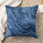 Abstract Deep Blue Marble クッション (ブランケット)