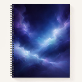 Abstract Deep Space Spiral Notebook ノートブック