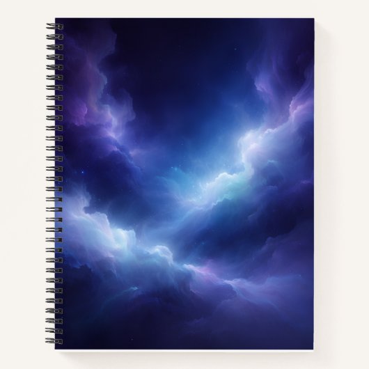 Abstract Deep Space Spiral Notebook ノートブック (正面)