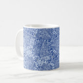 Abstract Denim Pockets Patchwork Seamless Pattern コーヒーマグカップ (正面左)