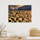 Abstract Desert Landscape ポスター (キッチン)