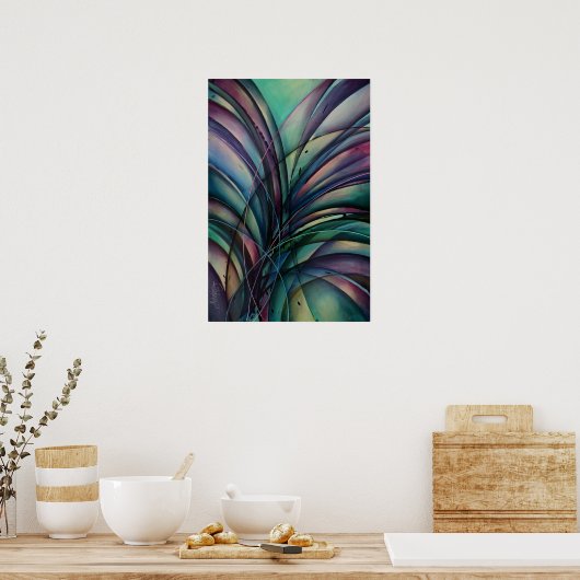 'Abstract Design' ポスター (キッチン)