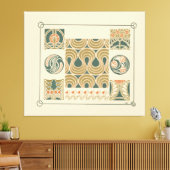 Abstract design based on flower buds, berries, tul キャンバスプリント (インサイチュ (リビング))